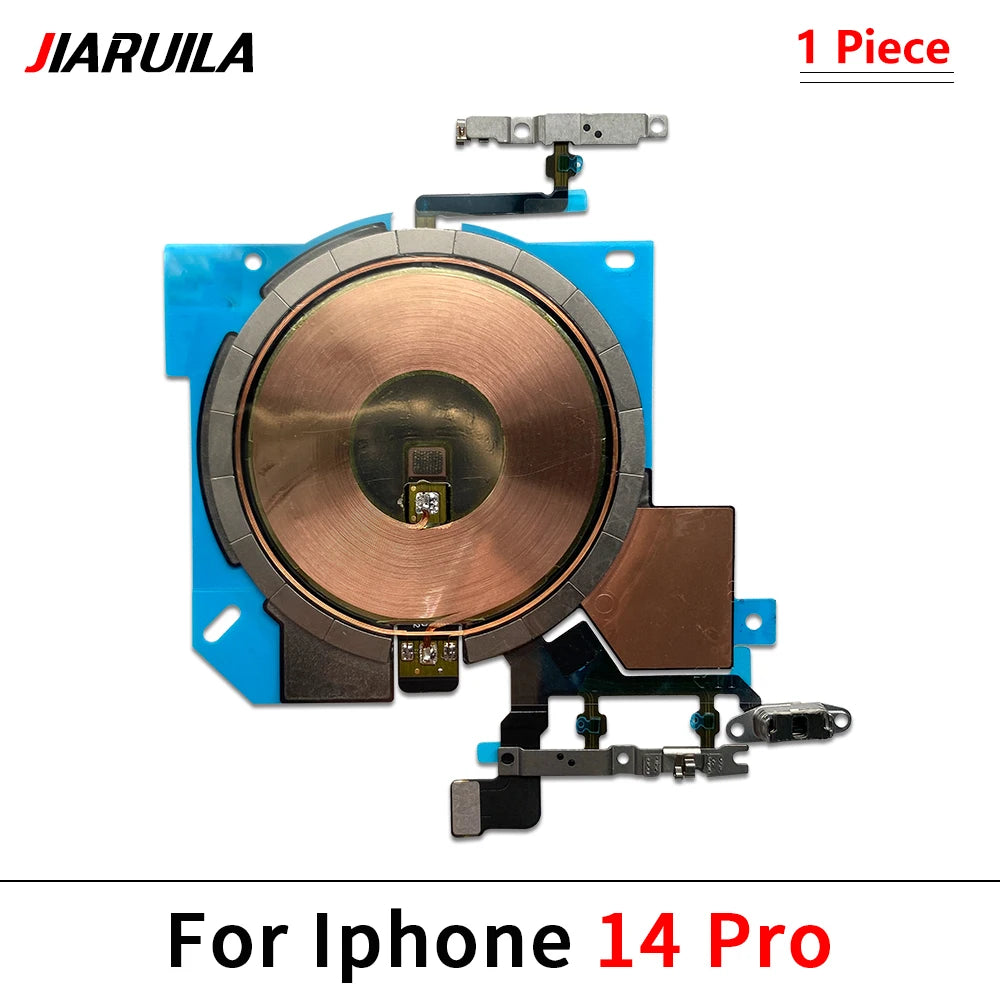 NEW Power Volume Flash Light NFC Wireless Charging Flex Cable For iPhone 12 13 mini 14 Pro Max 15 Plus Phone Repair Parts