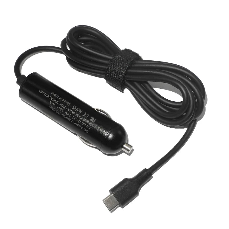 65W 20V USB C Type C PD Car Charger Dc Power Supply Adapter 