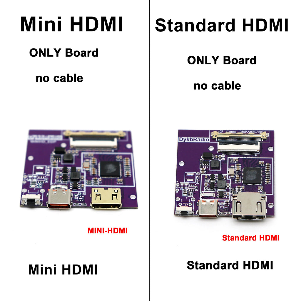 30Pin 40Pin HDMI to EDP Driver Board 2K 4k EDP Signal HD LCD Display Projection Portable 10-16-inch LCD Screen Laptop Monitor