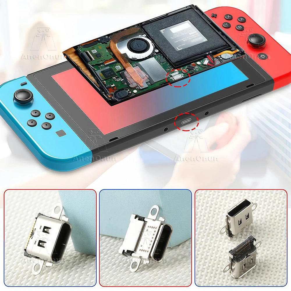 USB-C Charging Port for Switch Premium Replacement Parts Con