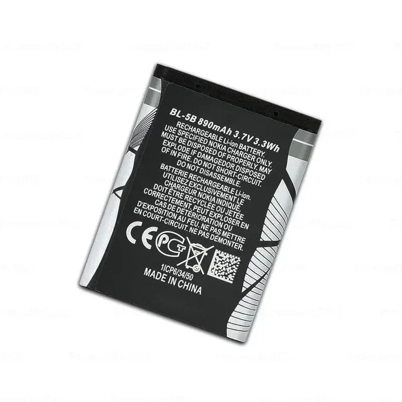 BL-5B 890mAh Rechargeable Lithium Battery Compatible For Nok