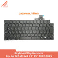 Laptop A2681 A2941 A3113 A3114 A3240 A3241 Keyboard For Macbook Air M2 M3 M4 13 15 Keyboards Replacement 2022-2025