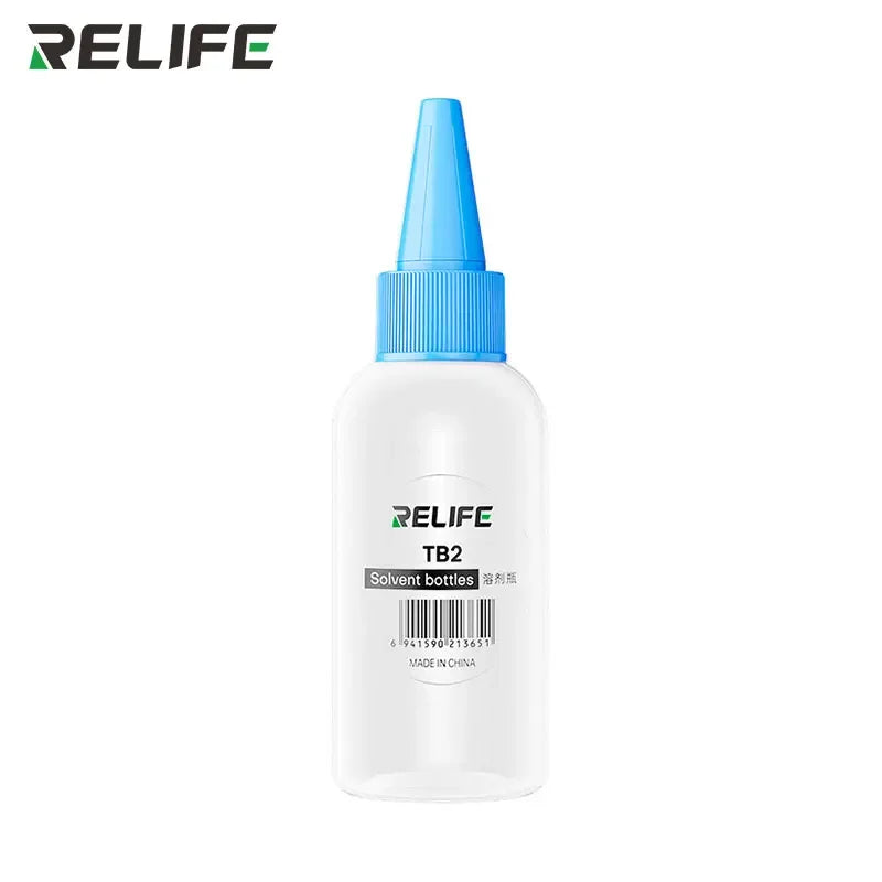RELIFE TB2 Needle-tube Solvent Bottle for Alcohol/Frame Removal Fluid/Glue Remover Strong Sealing Double Capped Empty Bottle