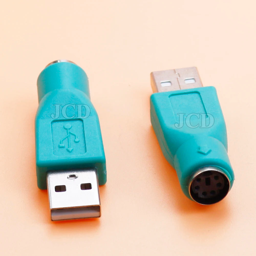 1/2/5PCS USB to PS2 PS/2 Male Female Adapter Converter for Keyboard Mouse PC Laptop Connect Replacement Repair Accessories