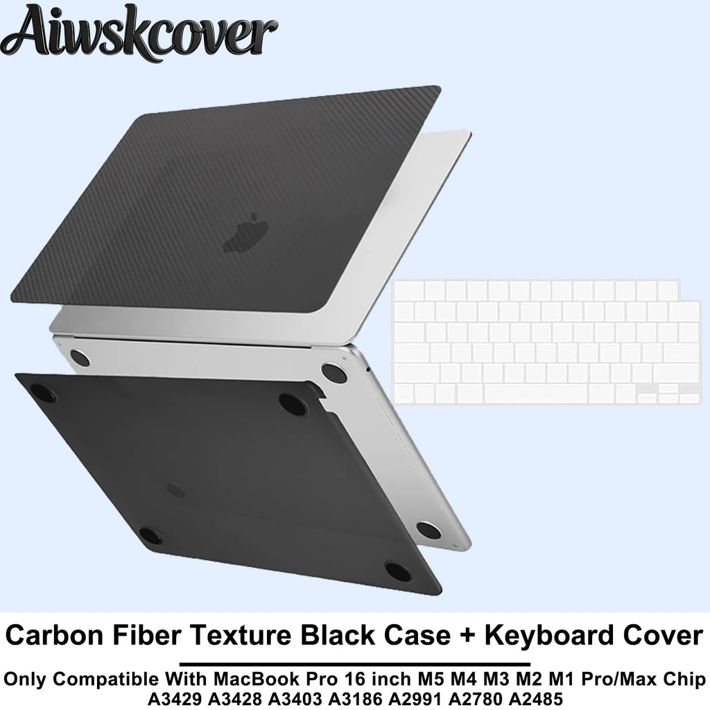 For MacBook Pro16 inch Case M5 2026-2021 M4M3M2M1 A3429 A3428 A3403 A3186 A2991 A2780 A2485 Protective Hard Shell&Keyboard Cover