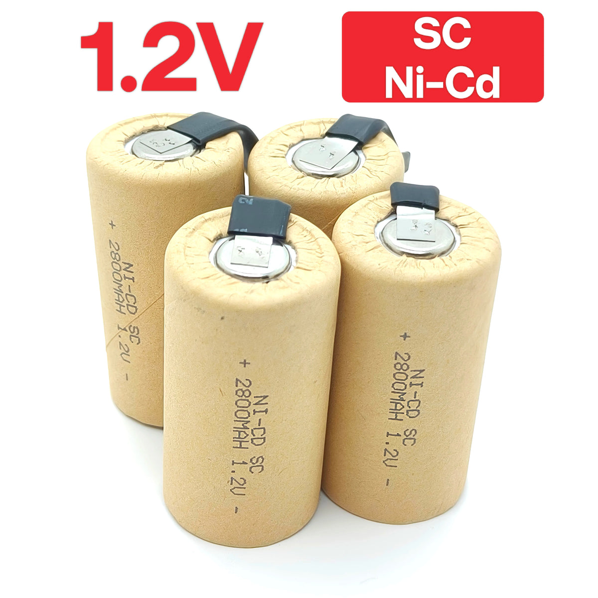 Hot Seller 1.2V 2200mAh/2800mAh Nickel-Cadmium Rechargeable 