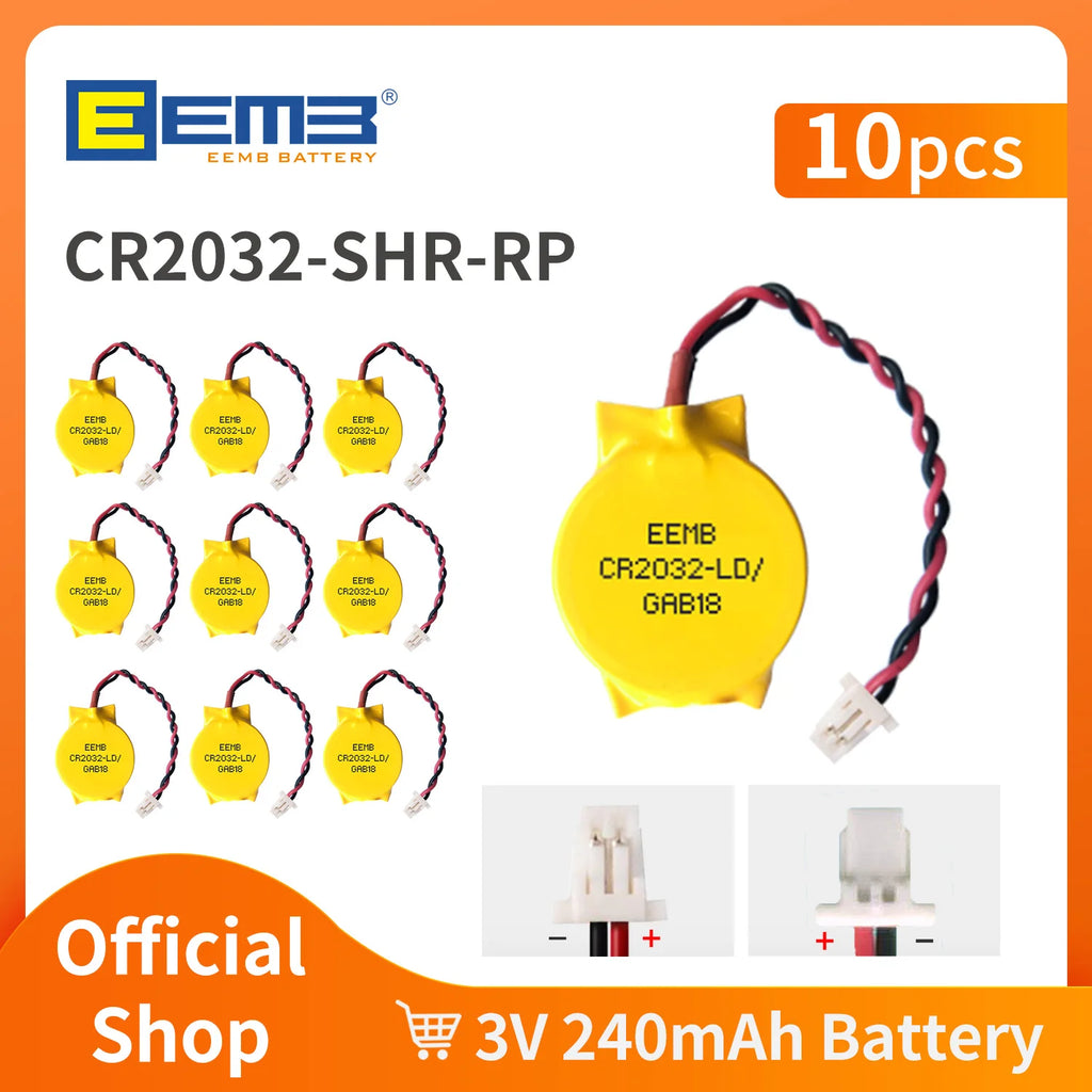 10pcs CR2032/CR2016/CR1620/CR2025 CMOS Battery 3V Batteries 