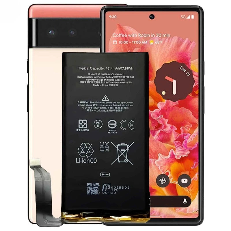 GMSB3 for Google Pixel 6 Mobile Phone Battery High Quality H