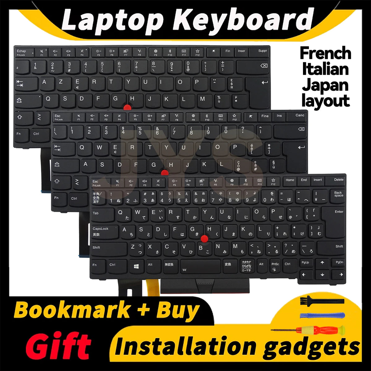 Laptop Replacement Keyboard for Lenovo ThinkPad E480 E490 L3