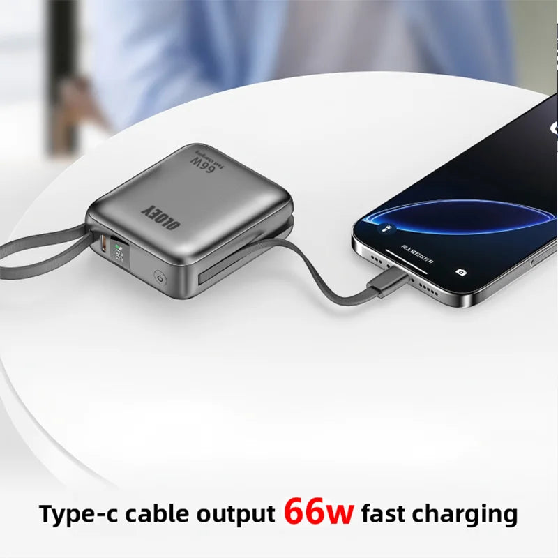 66W 100000mAh Power Bank Fast Charging PD 22W Portable Mini 