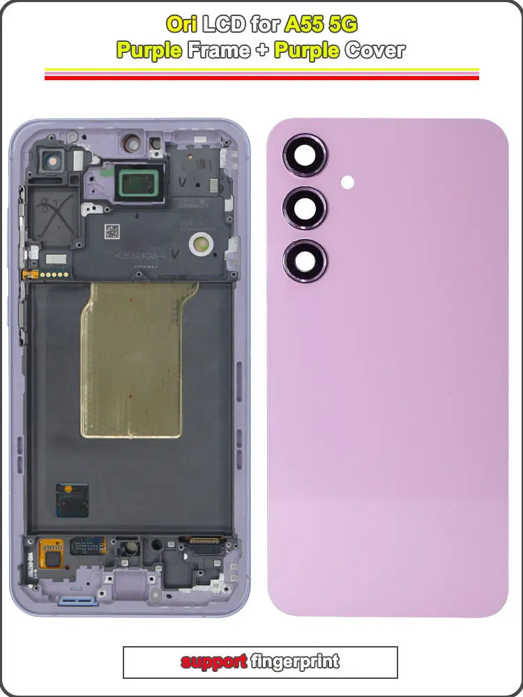 100% Tested LCD for Samsung Galaxy A55 5G LCD Display Touch Screen Digitizer Assembly for Samsung A55 5G A556 Phone LCD Screen