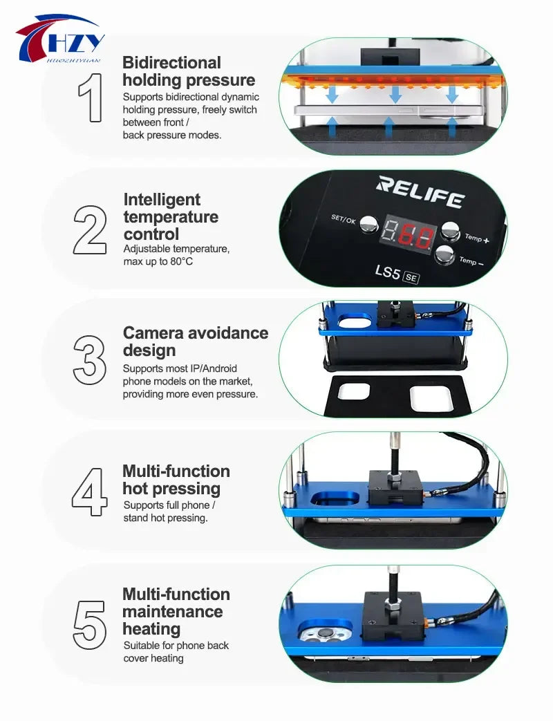 RELIFE LS5 SE Heating Holding Pressure Platform for Mobile P