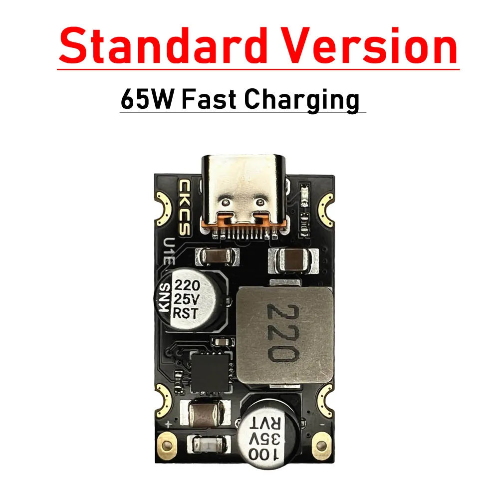 Type-C USB PD 3A 65W Fast Charging Adapter DC 5V 9V 12V 15V 20V 5525 5521 Conversion Type-C Charger for PD3.0 PPS QC3.0 SCP