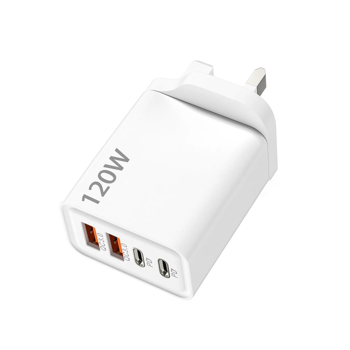 Total 120W Fast Charger USB Type C Cable Fast Charging Phone Power Adapter For iPhone Xiaomi Samsung Quick Charge Wall Charger