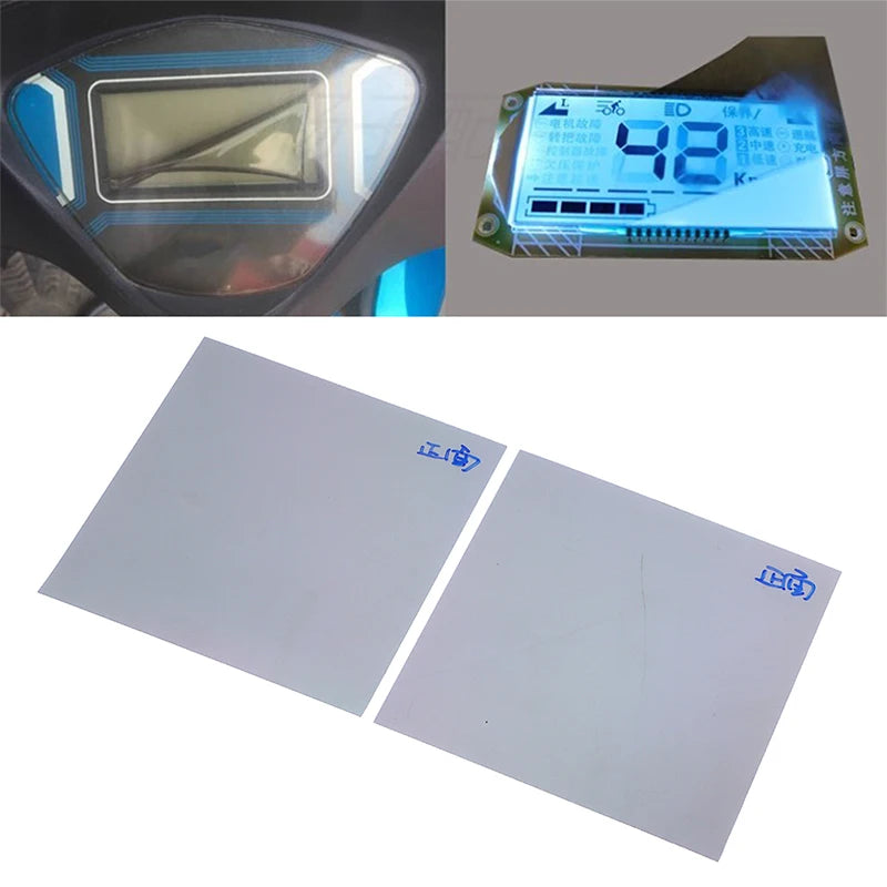 2Pcs 9 9CM Universal LCD Electric Vehicle Polarized Film Ima