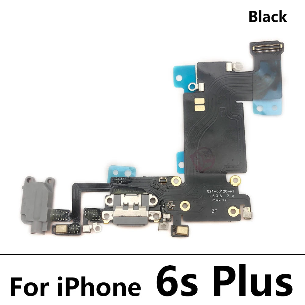 For Iphone 6 6S 7 8 Plus Dock Connector Micro USB Charger Charging Port Flex Cable Microphone Board Replacement Parts
