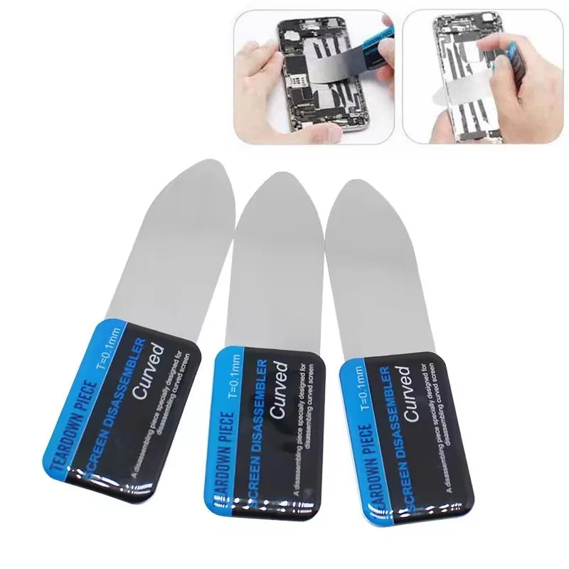 1-5Pcs Stainless Steel Blade Soft Ultra Thin Pry Tool Mobile