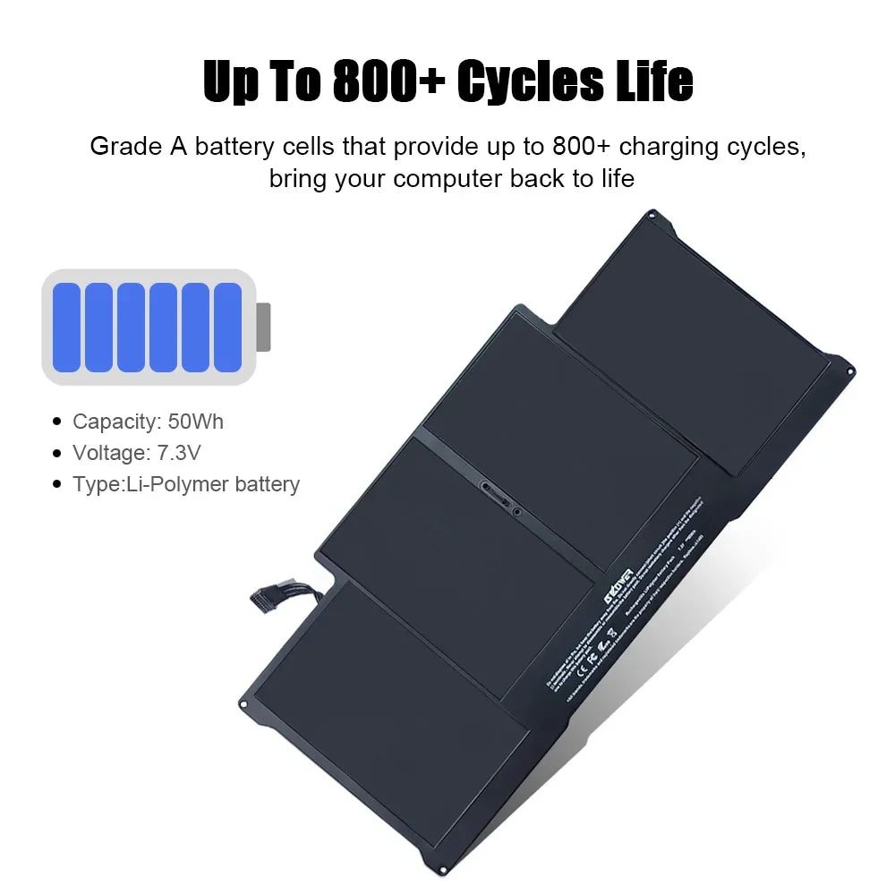 SKOWER Laptop Battery For Apple Macbook Air 11 13 Inch A1466