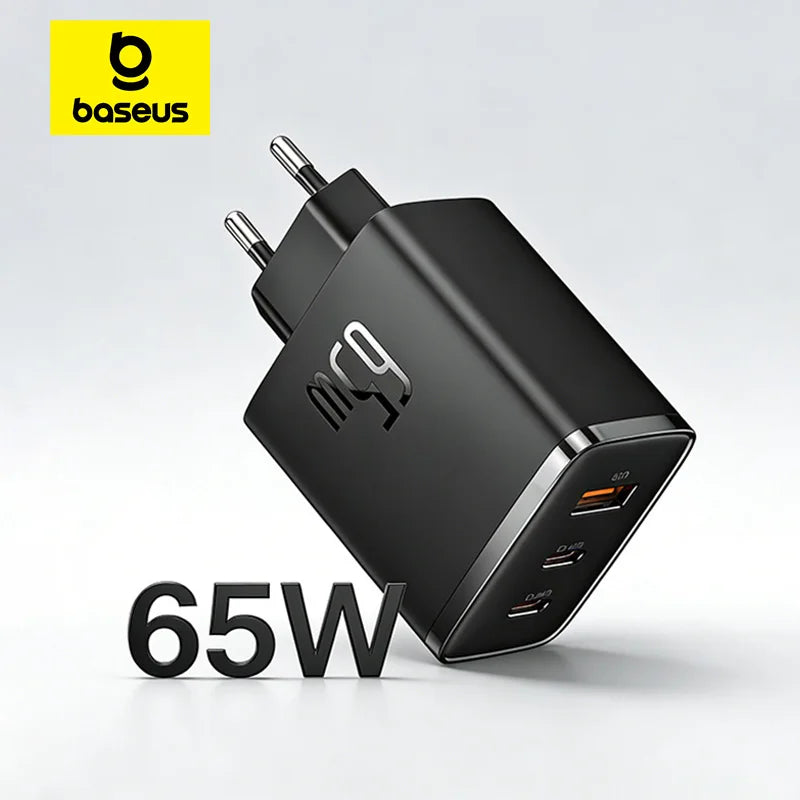 Baseus 65W USB C Charger GaN Charger Support QC PD Charge Po