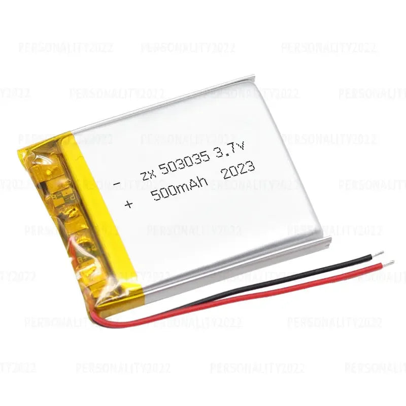 3.7V 500mAh 503035 Lipo Lithium Polymer Battery Replacement 
