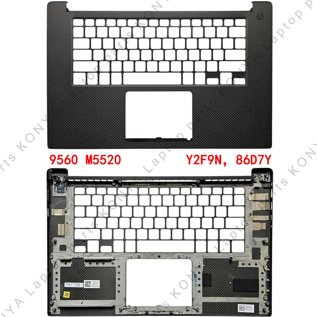 New For Dell XPS 15 9560 Precision 5520 Series Laptop LCD Back Cover/ Front Bezel/Palmrest/Bottom Case/Keyboard/Touchpad/Parts