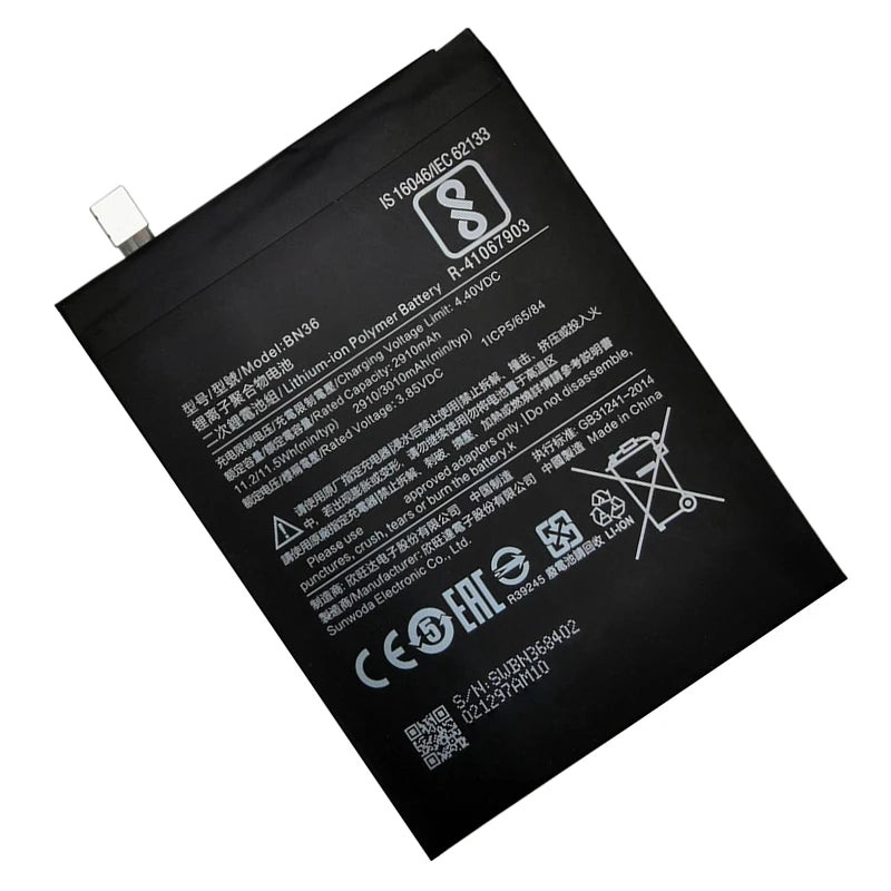100% BN36 3010mAh Battery For Xiaomi Mi 6X Mi6X Mi A2 MIA2 B