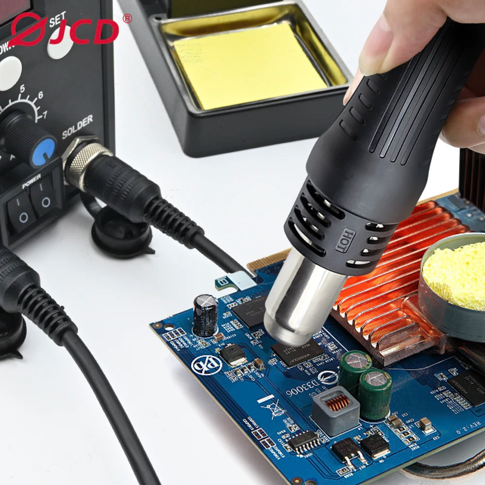 JCD 2 in 1 Soldering Station LCD Digital Display Welding Rew