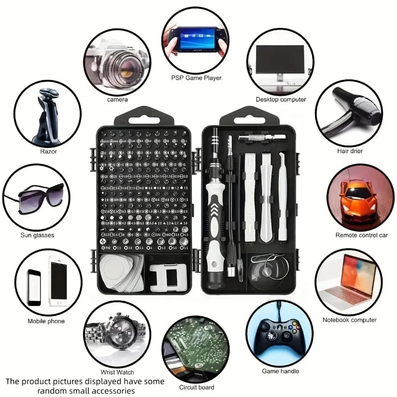 115 in 1 Magnetic Screwdriver Set High Hardness Bits Multi R