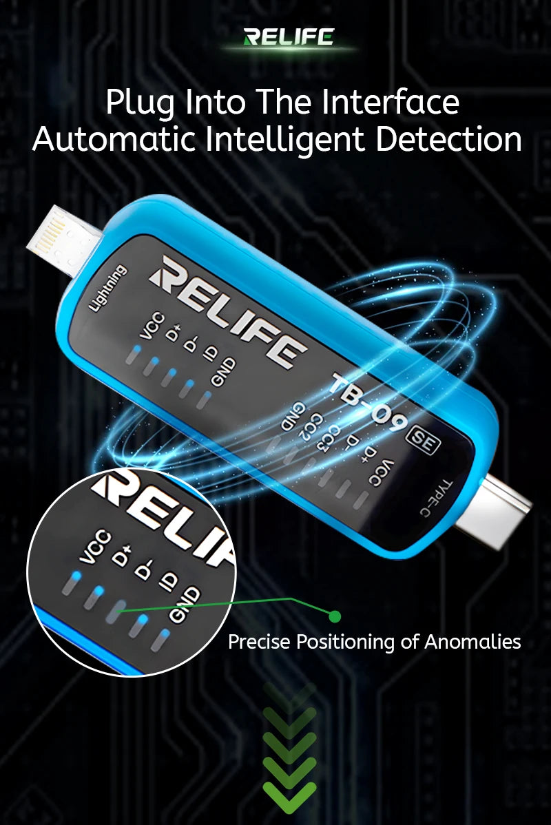 RELIFE TB-09 SE Simple Tail Insertion Tester No need to Disa