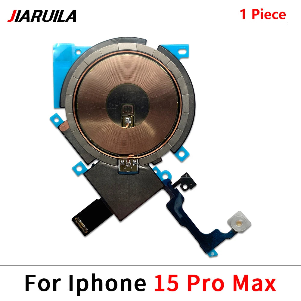 NEW Power Volume Flash Light NFC Wireless Charging Flex Cable For iPhone 12 13 mini 14 Pro Max 15 Plus Phone Repair Parts